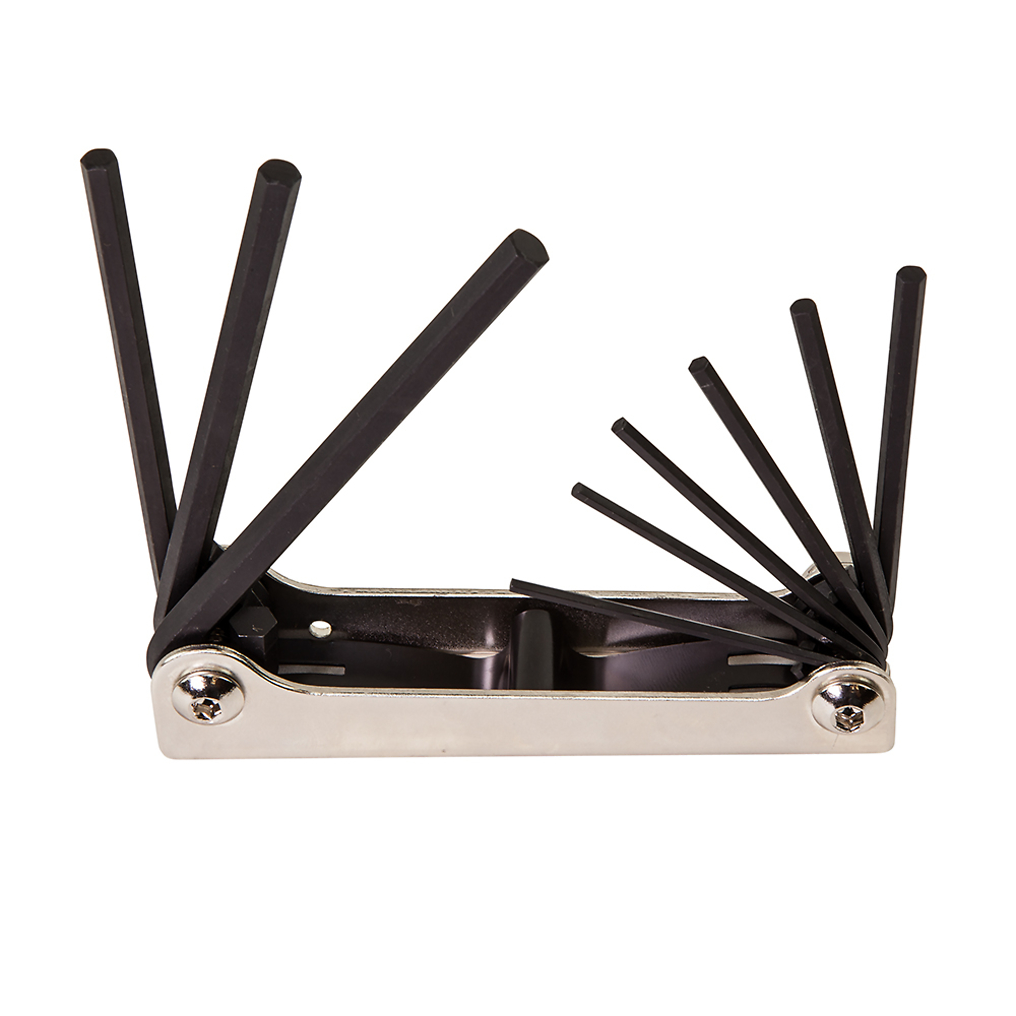 Klein Tools, Folding Hex Key Set, 9-Key, SAE Sizes, Pieces (qty.) 9 Model# 70591
